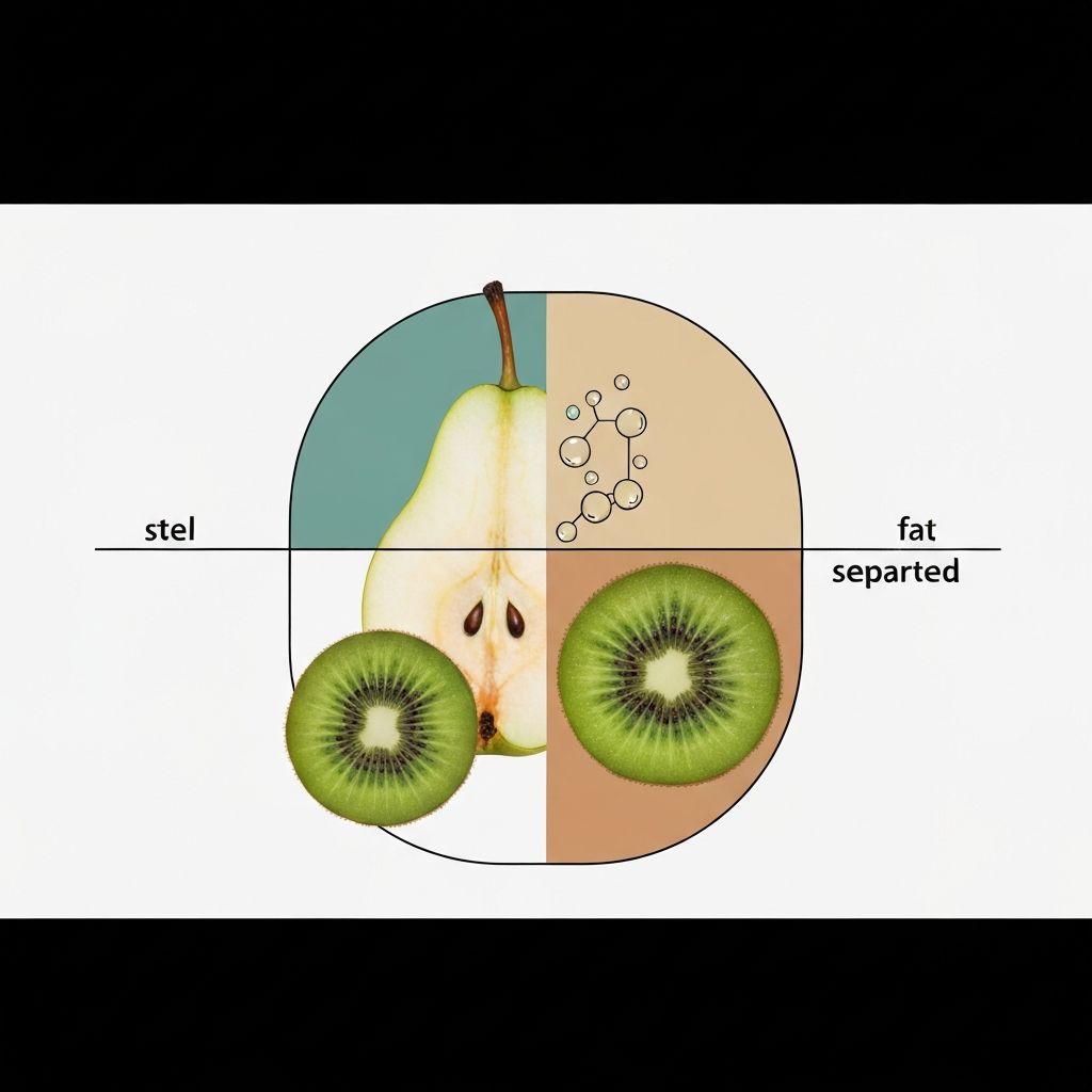 Water versus fat loss visualization